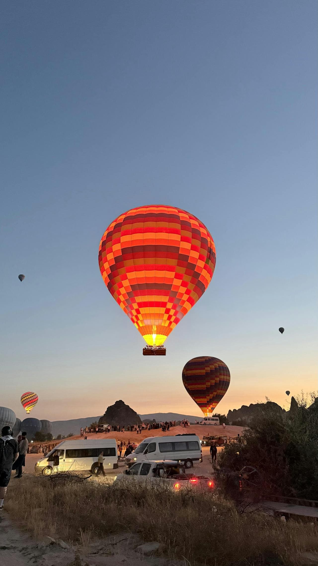 Balões de ar voando